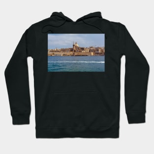 Valletta city with traditional architecture of yellow limestone Hoodie